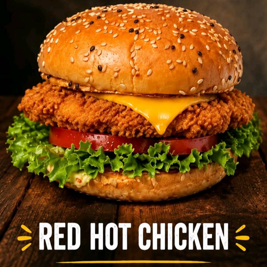 Hamburguesa Red Hot Chicken