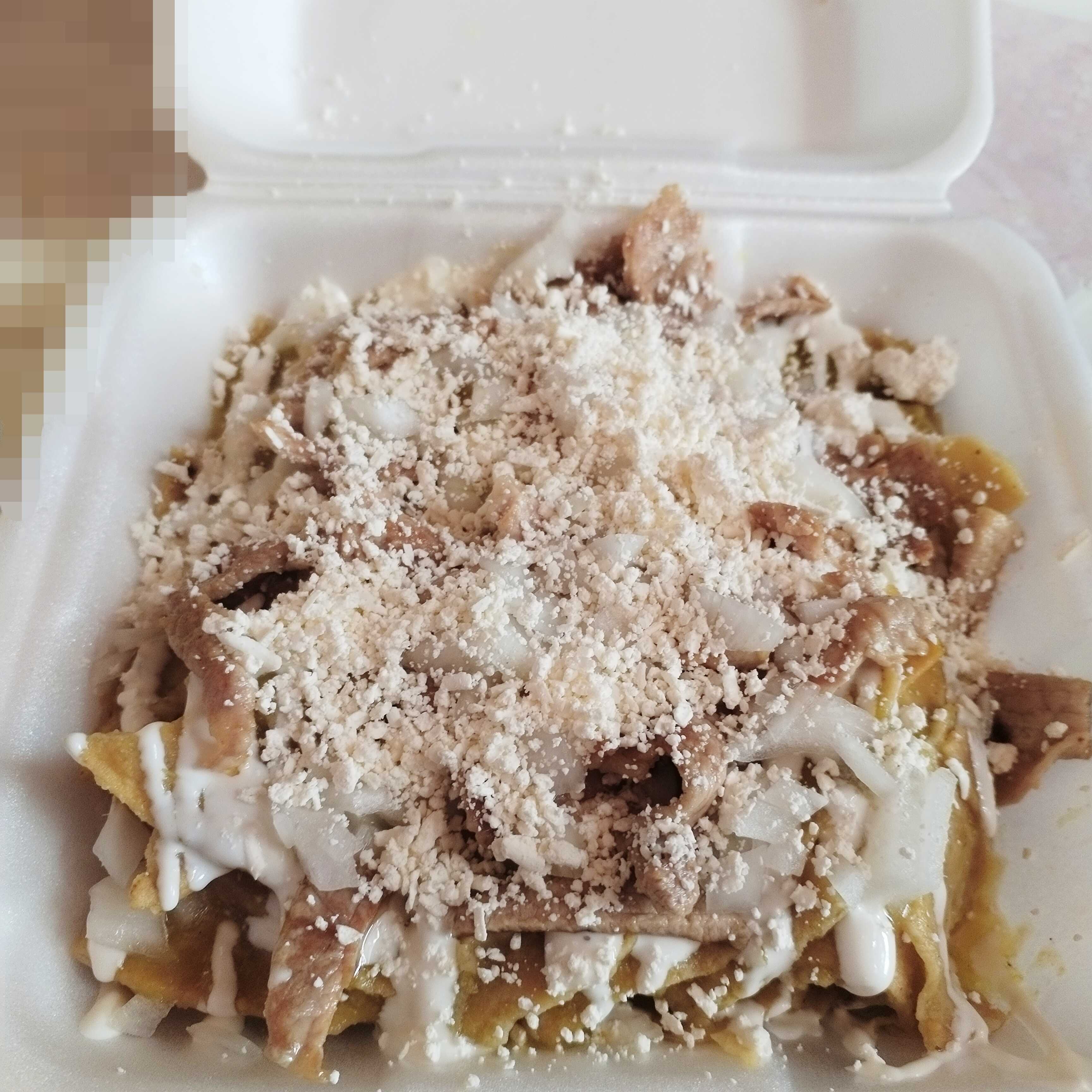 Chilaquiles Verdes De Bistek Grandes