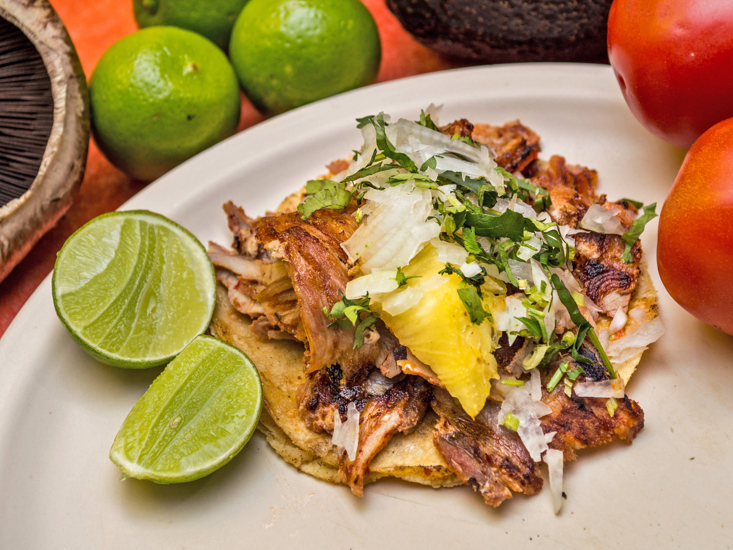 Taco de Pastor con Harina
