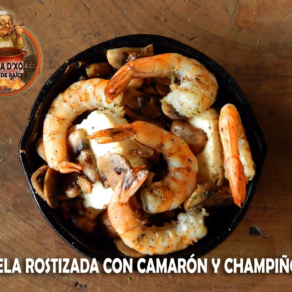 Panela Rostizada con Camarón