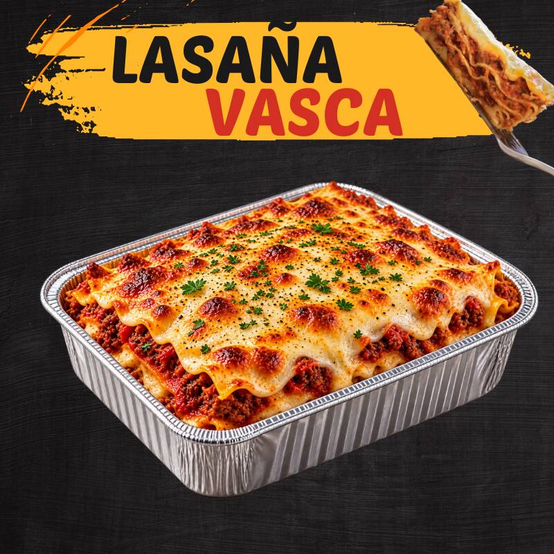 Lasaña Vasca (Pollo, Maiz y Tocineta)