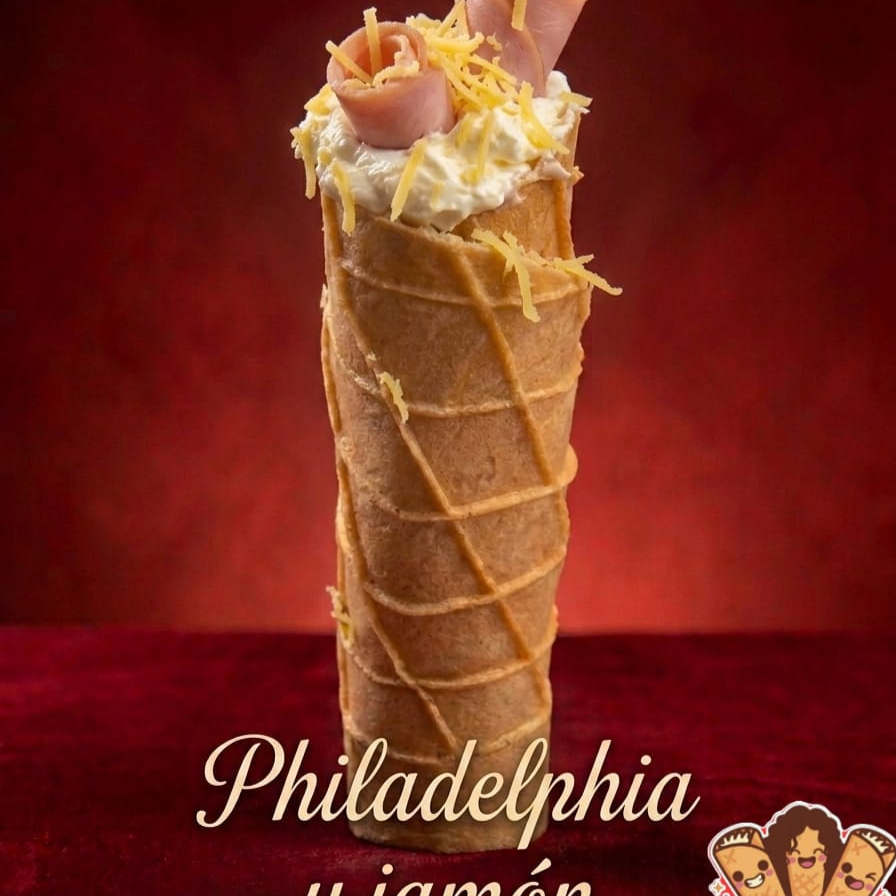 Marquesita de Queso de Bola, Philadelphia y Jamón