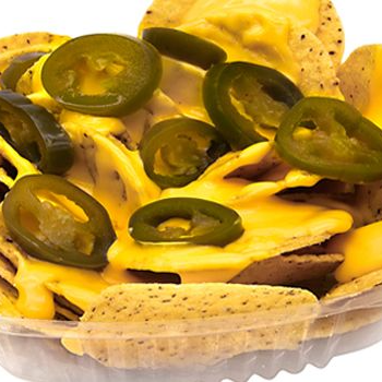nacho personal con aderezo de queso
