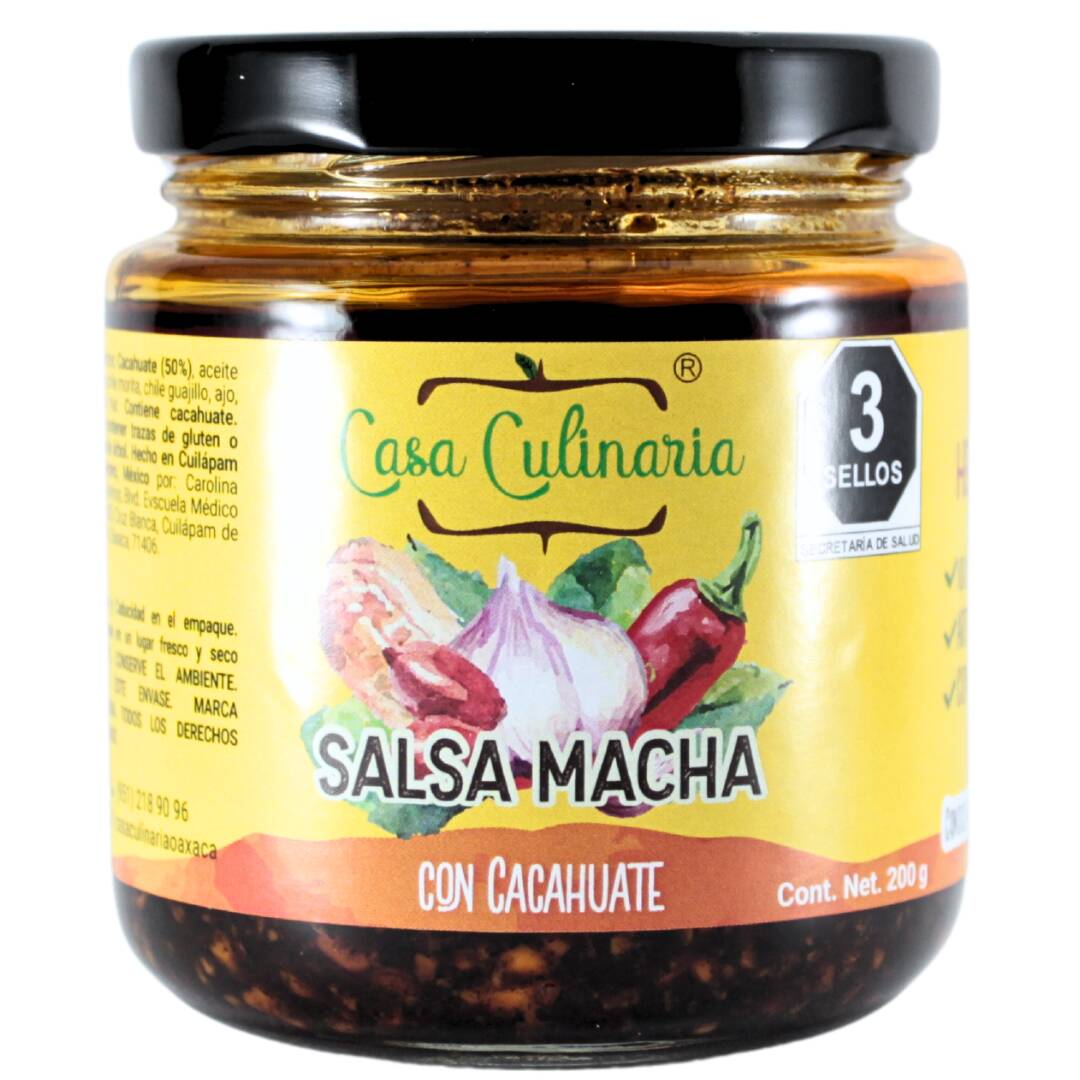Salsa Macha con Cacahuate 200g