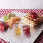 Waffles con proteína