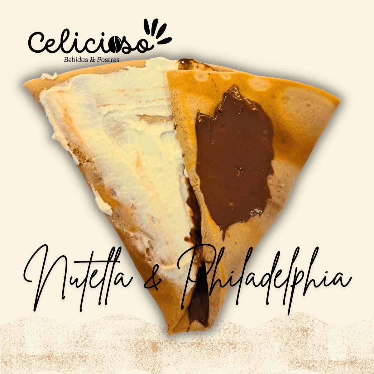 Crepa de Philadelphia y Nutella