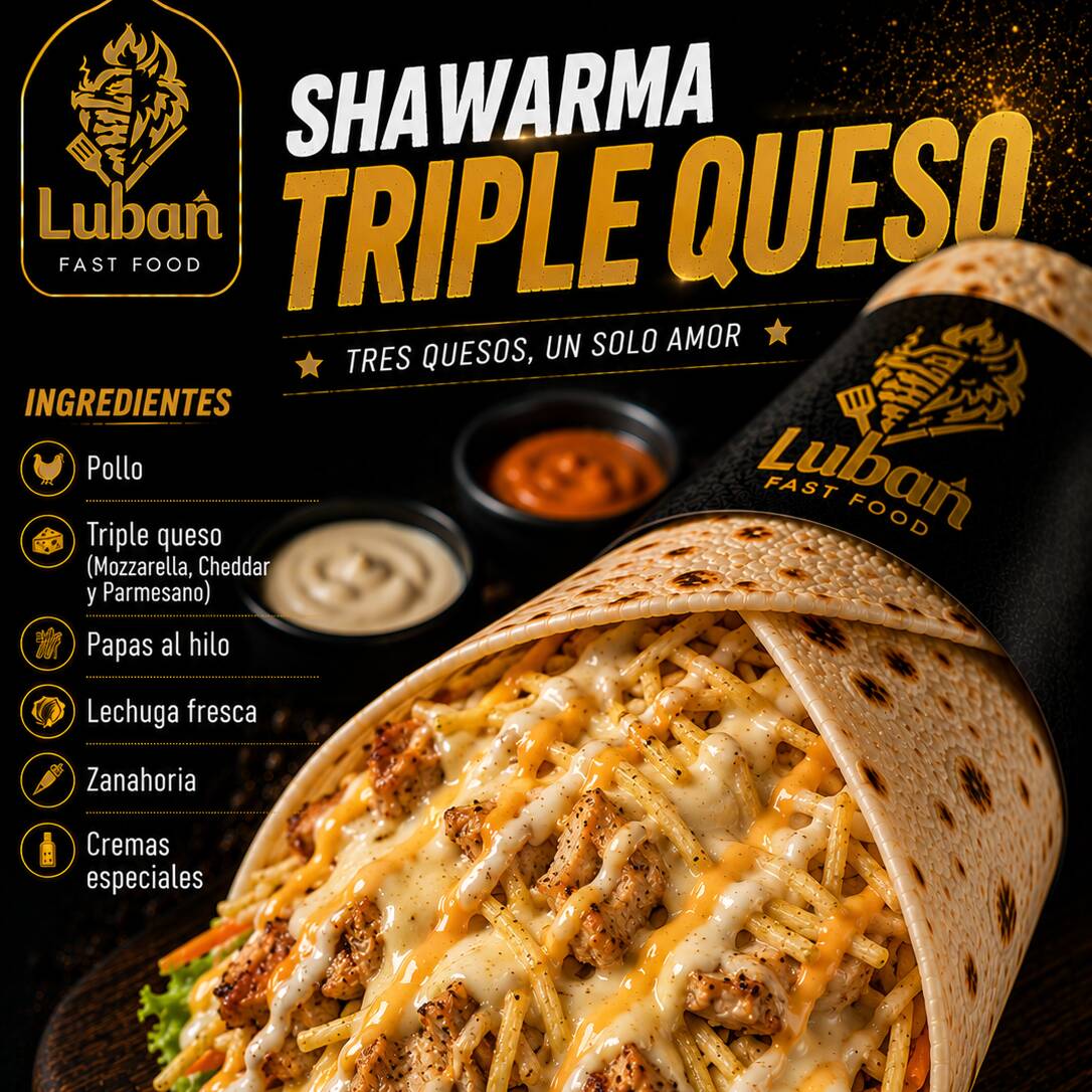 Shawarma Triple Queso