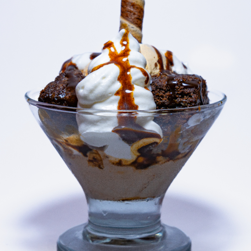 Brownie y Helado
