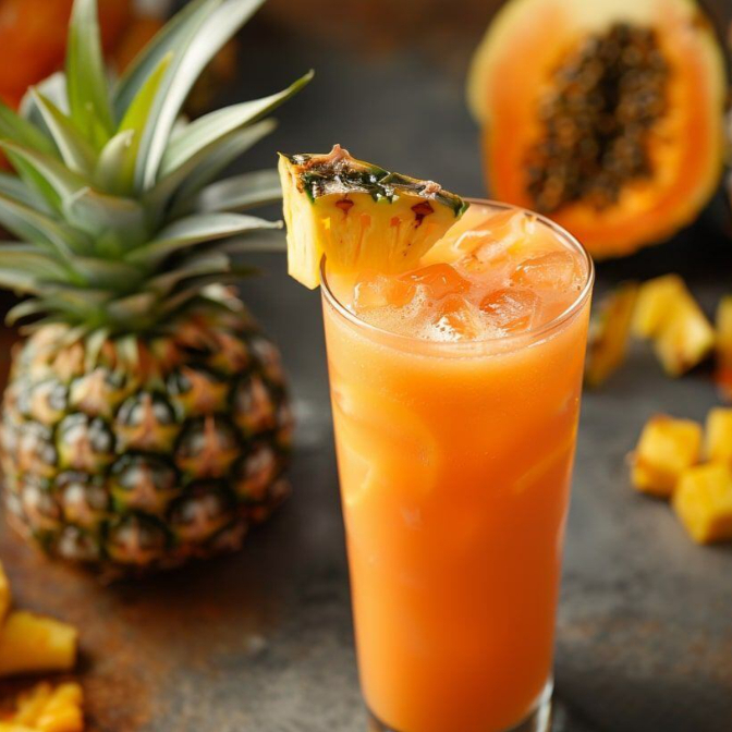 Jugo de Piña con Papaya