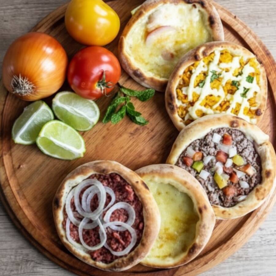 10 esfihas de carne, 10 esfihas de mussarela, 10 esfihas de calabresa + 01 Coca 2l