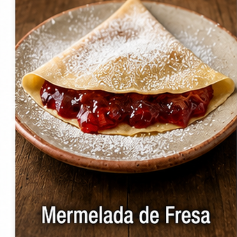 Crepa de Philadelphia con Mermelada de Fresa