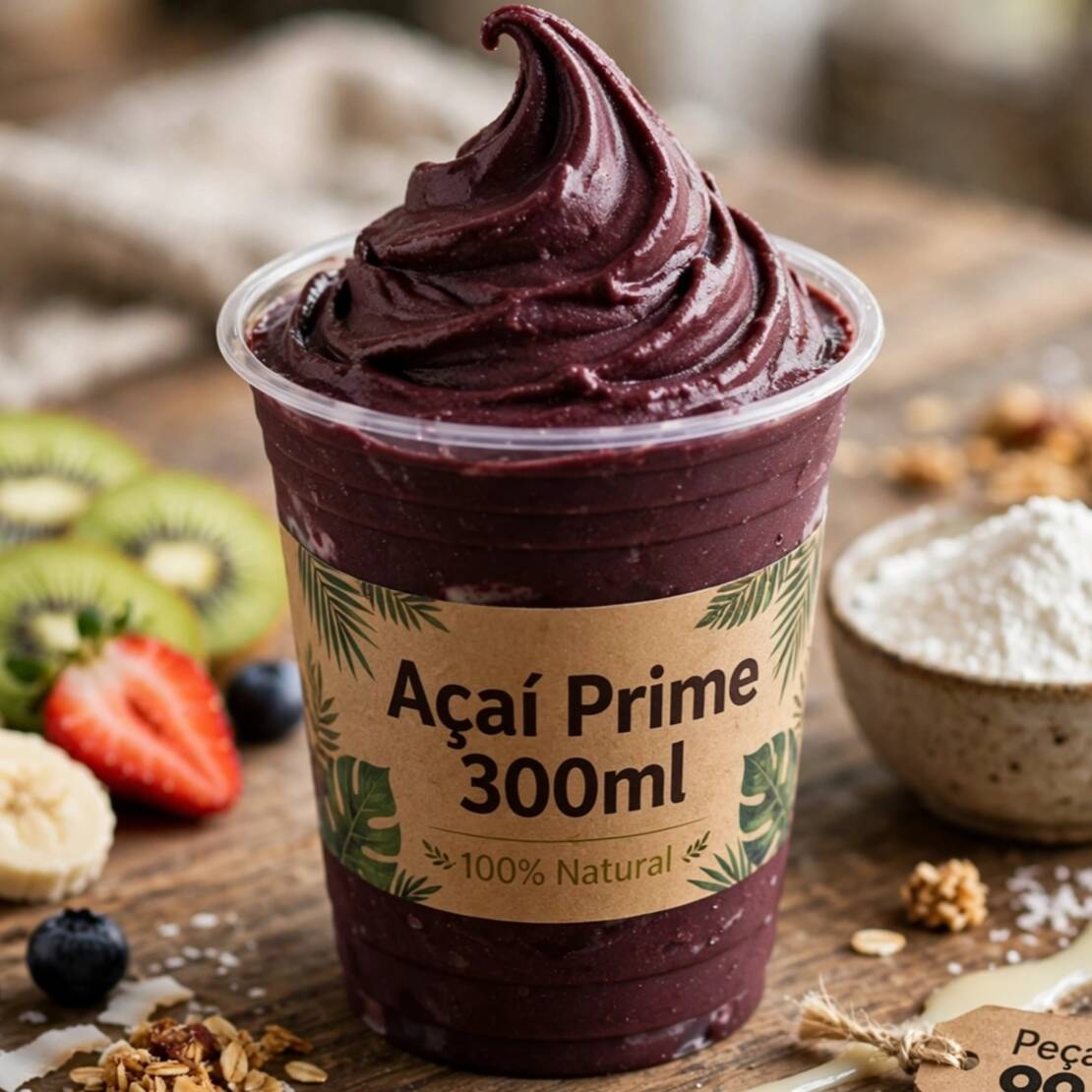 Nosso delicioso açaí super cremoso, ( SOMENTE AÇAÍ, NÃO VAI ACOMPANHAMENTOS )