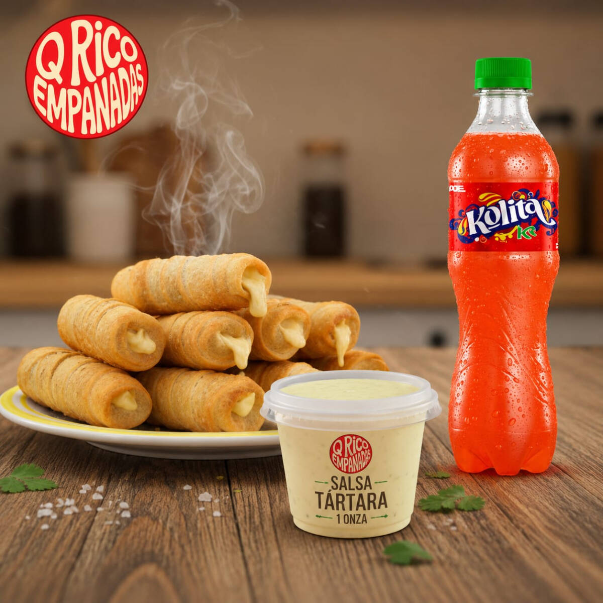 10 Mini TEQUEÑOS + Bebida + Tártara 1Oz
