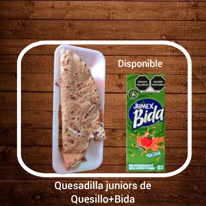 QUESADILLA DE QUESILLO JUNIOR'S+BIDA