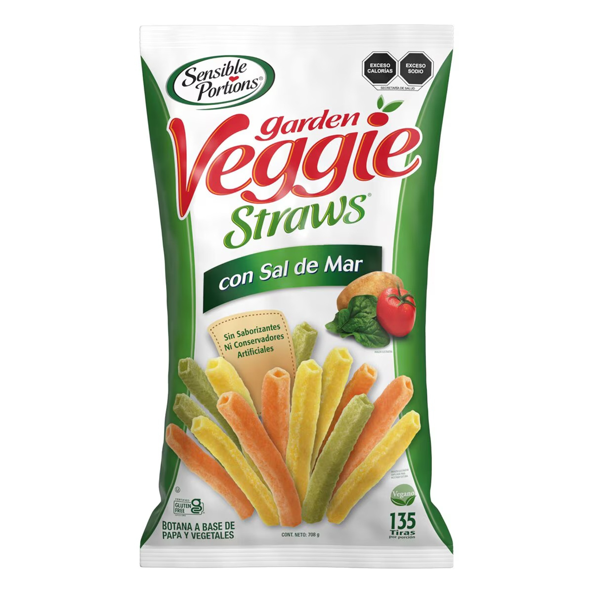 Veggie Straws con Sal de Mar Bolsa 708g
