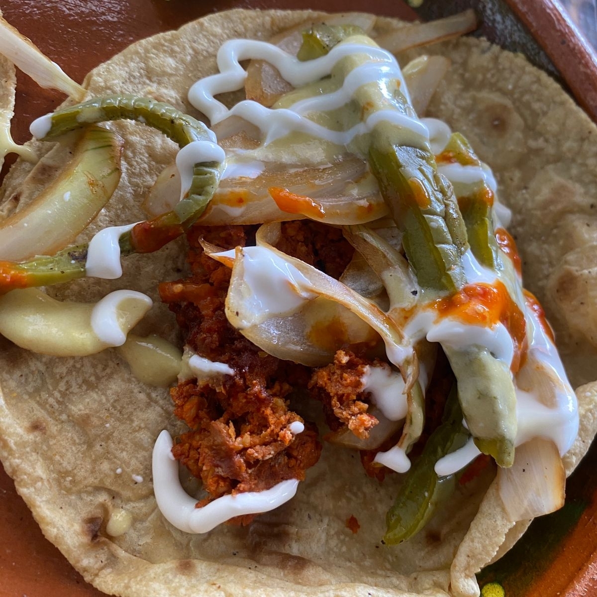 Taco de longaniza