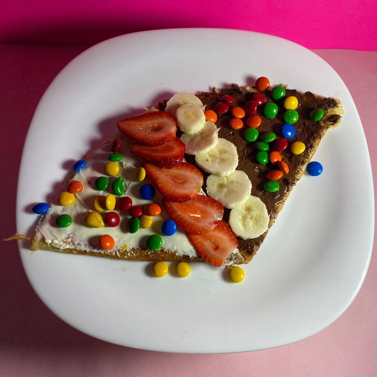 Crepa de NUTELLA con Philadelphia, Fruta y Topping