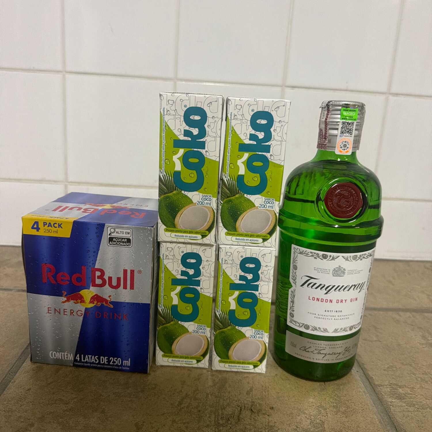 Gin tanqueray+ Energetico + 4 gelo