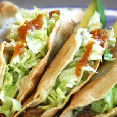 4 Tacos de Pierna en Harina