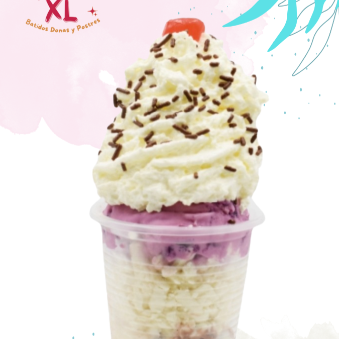 Vaso Especial con Queso y Chantilly