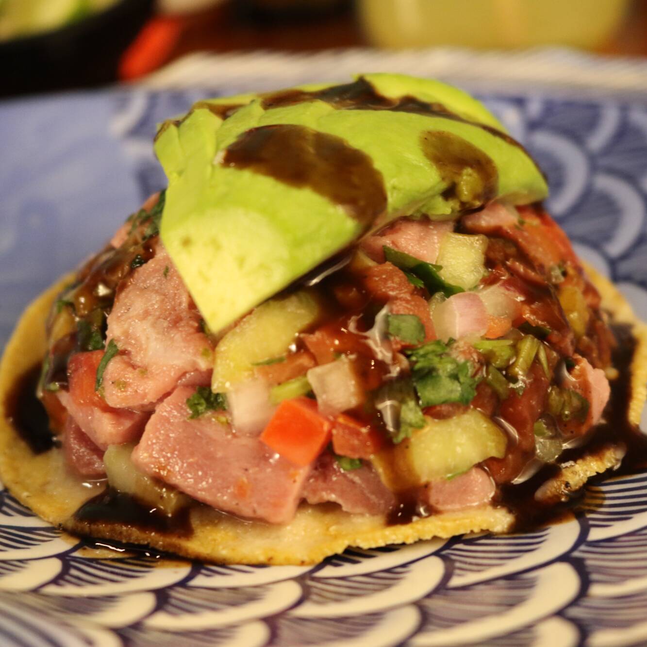 Tostada de Ceviche de Atun