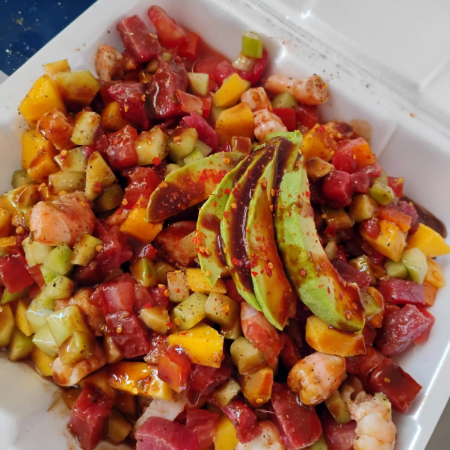 CEVICVHE DE ATUN CON MANGO 1 LITRO.