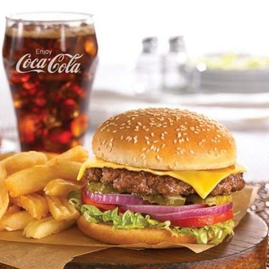 Hamburguesa, Papas y Refresco