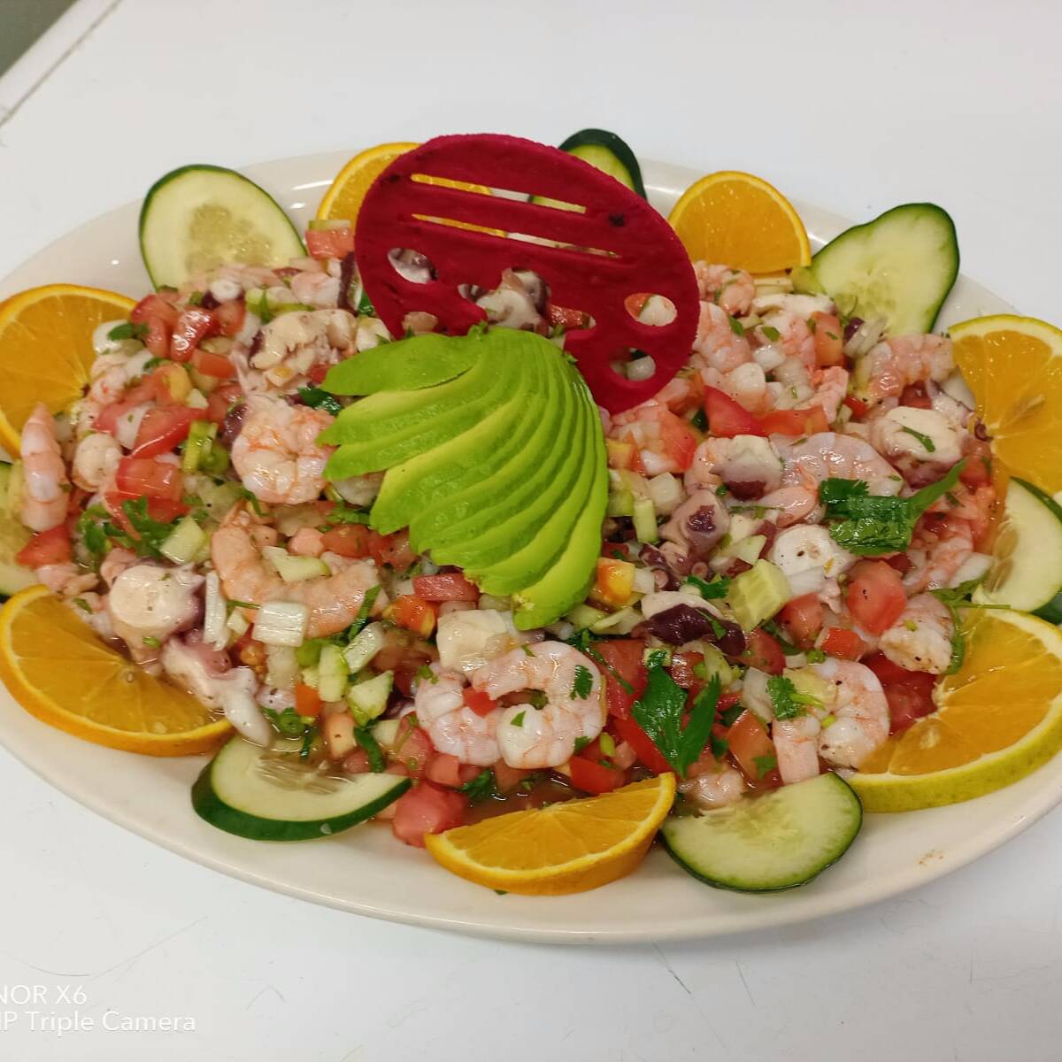 Ceviche camaron y pulpo Mediano