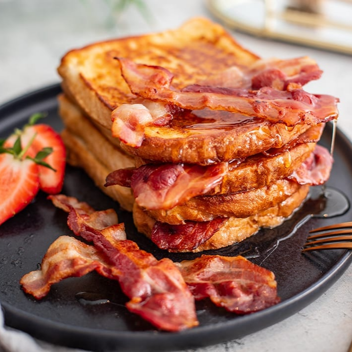 French toast con tocino