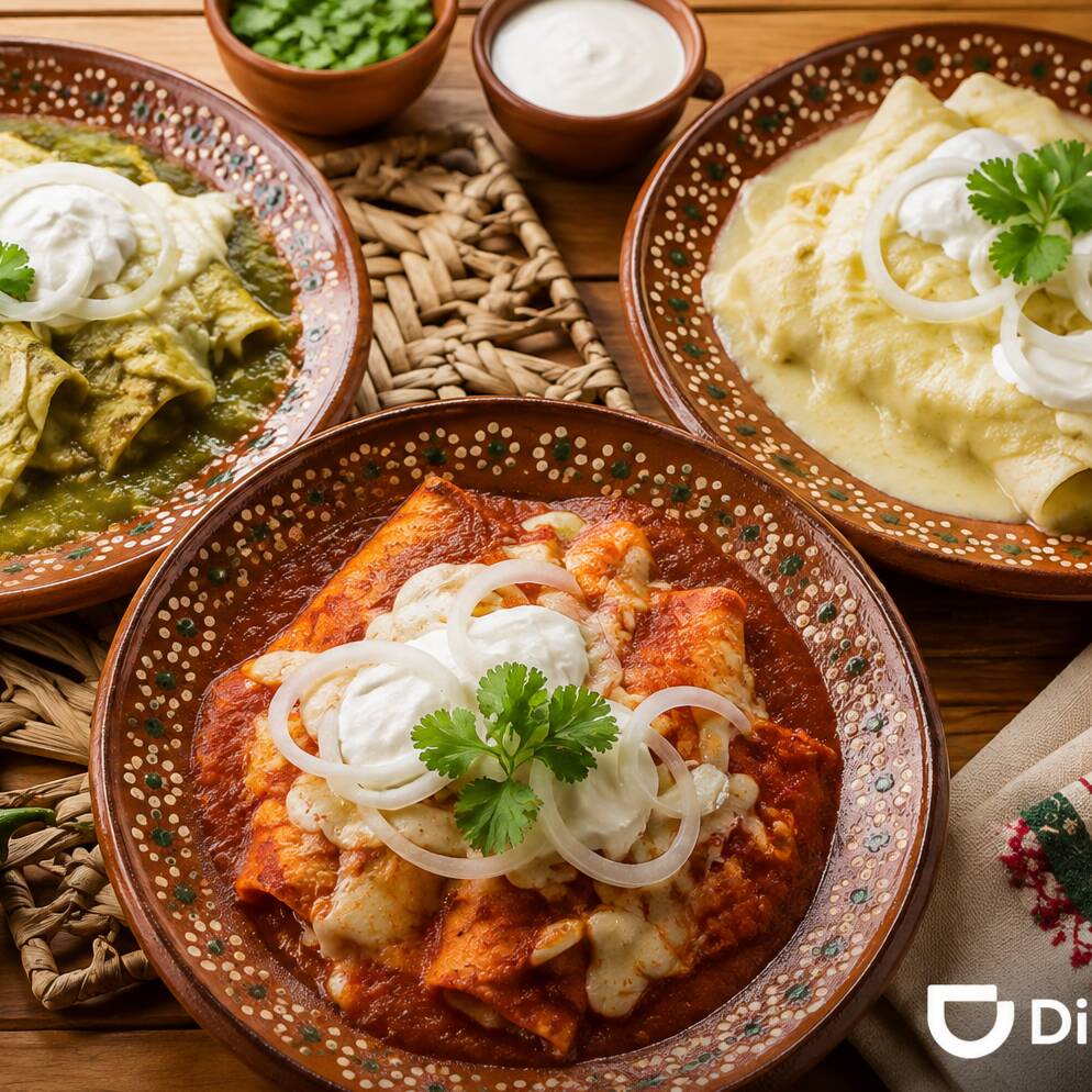 Enchiladas salsa a elegir