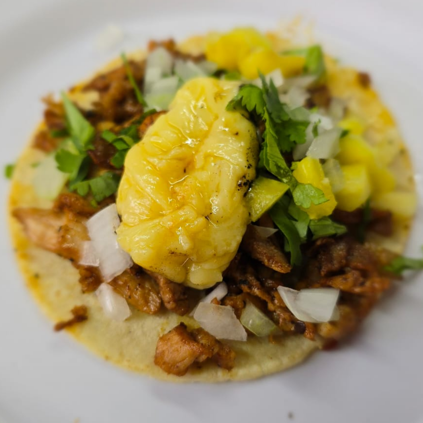 Taco de Pastor con Queso 1 Pz