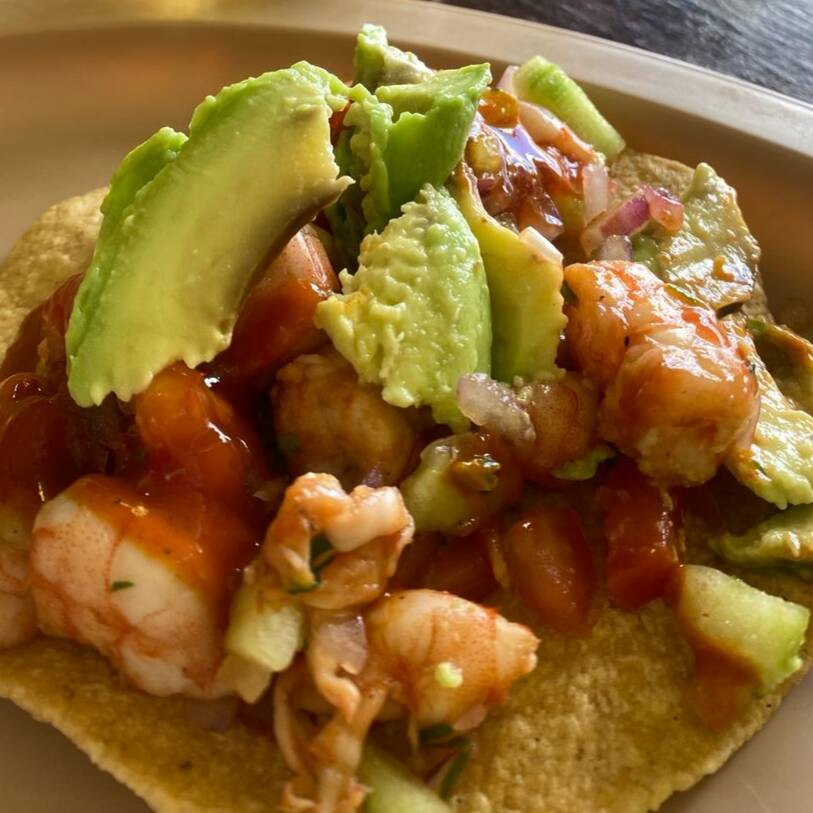 Tostada Camaron