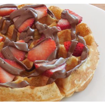 Waffle Nutella/Philadelphia Fresas
