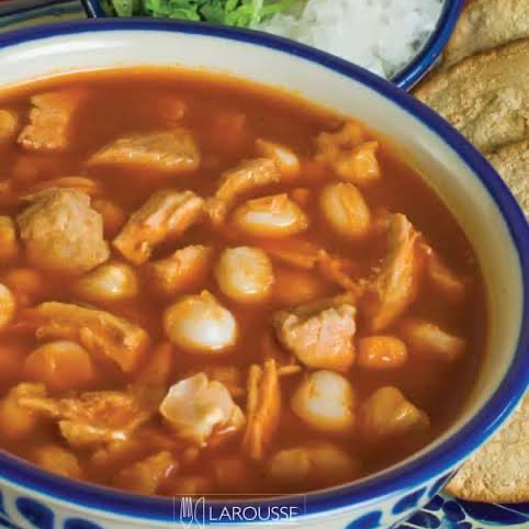 Medio Litro De Pozole Rojo