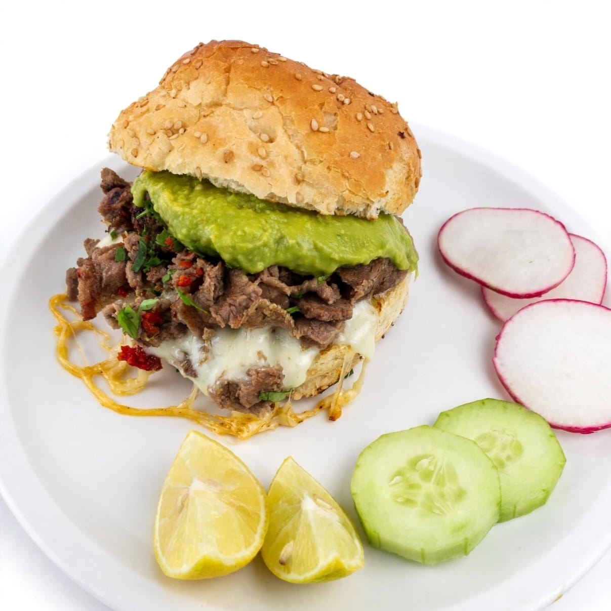 Cemita Asada C/Queso