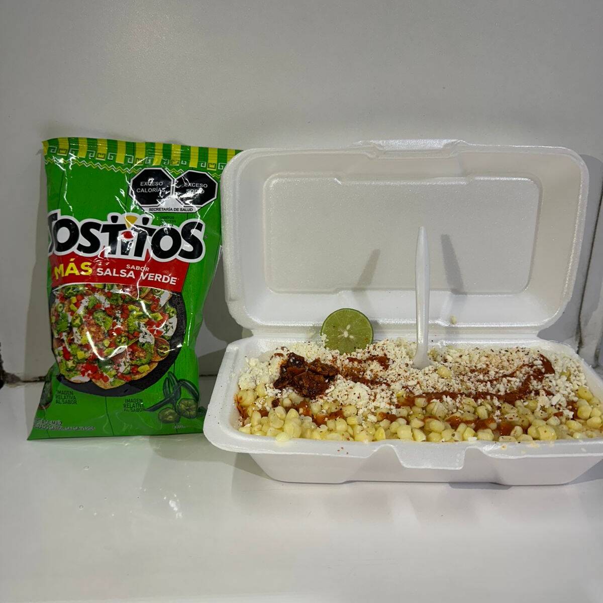 Tosti Elote Tostitos Salsa Verde