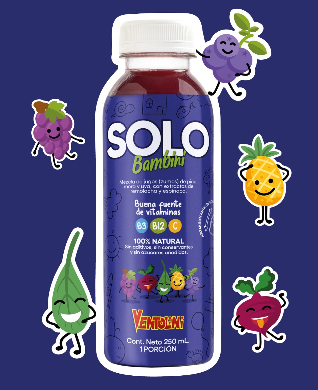 Zumo Bambini Morado 250ml