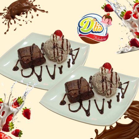 Combo de 2 Brownies Con Helado