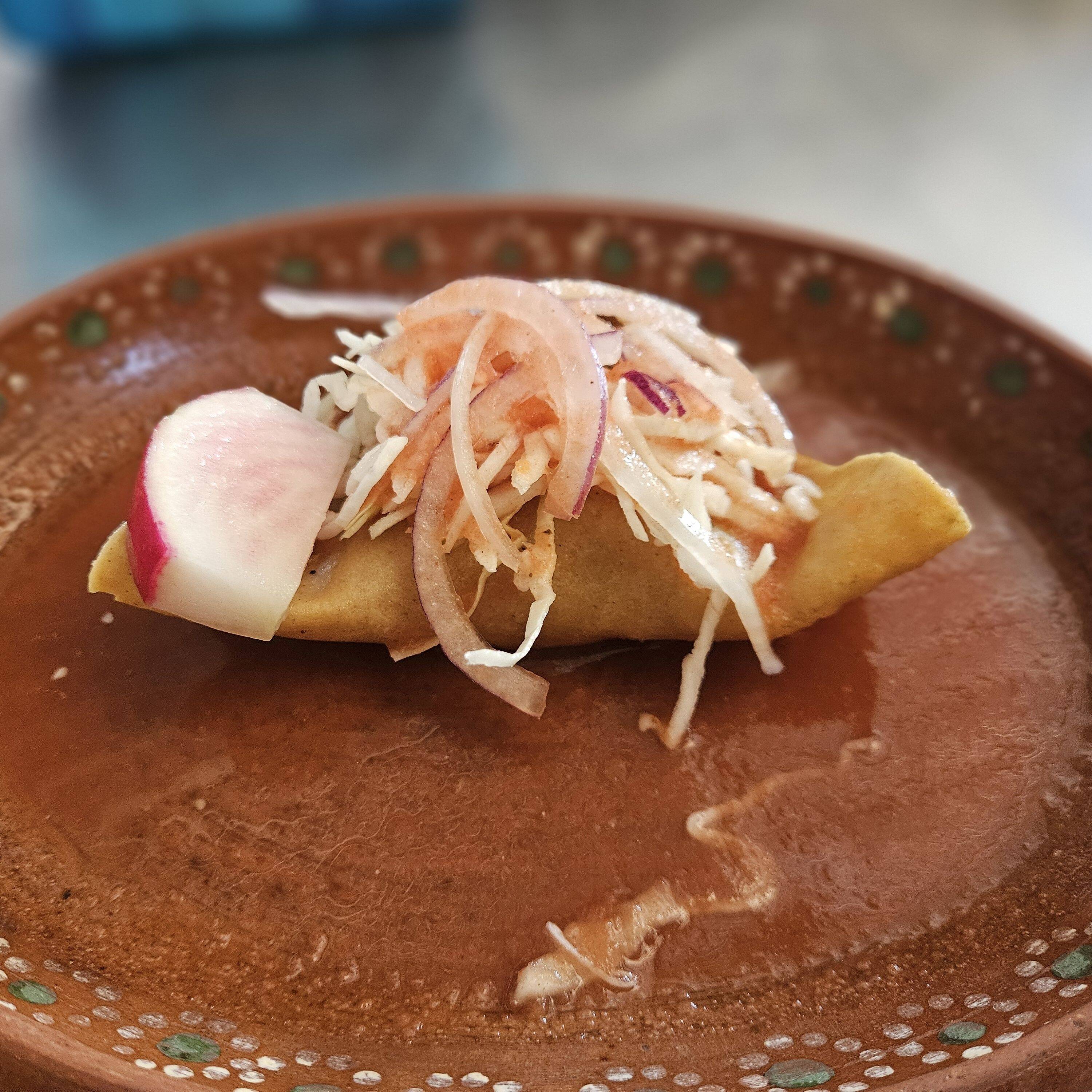 Taco Dorado de Frijol