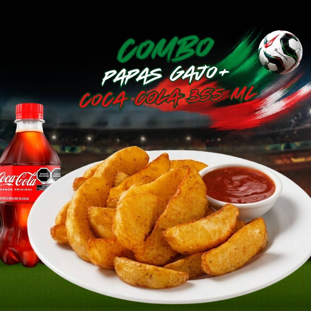 Combo Papas Gajo + Coca Cola(PET 355 ml)