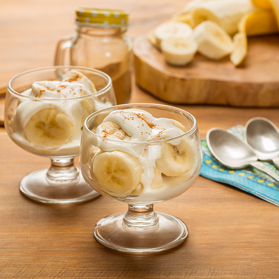 Plátanos con crema
