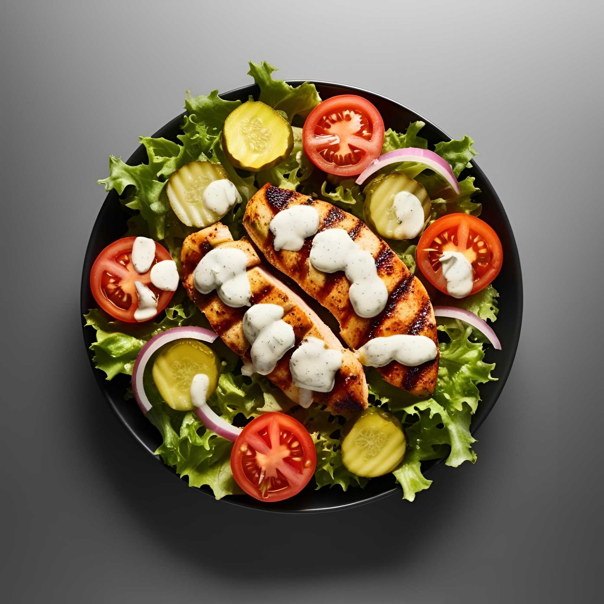 ENSALADA DE POLLO A LA PLANCHA