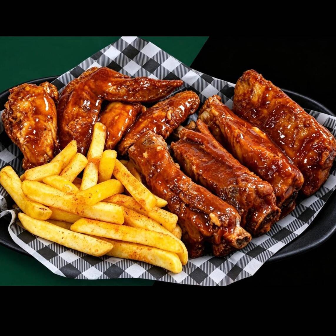 Combo: 4 Alitas BBQ + 4 Costillitas BBQ