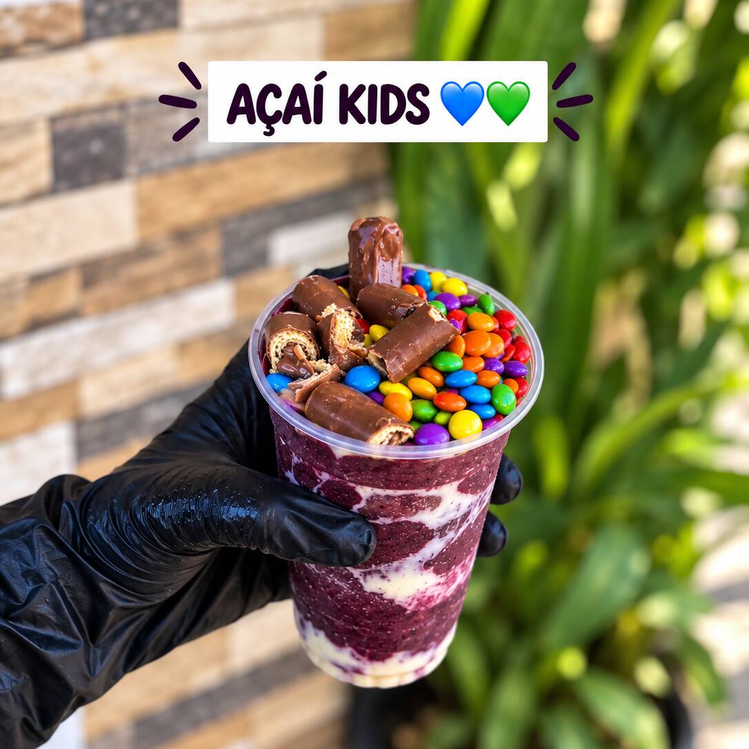 Açai, Bis, trento, m&m's e Kit Kat