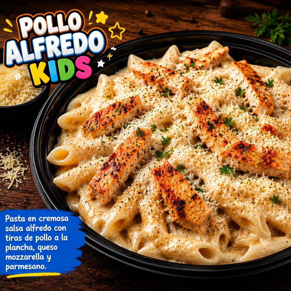 🍗 Pollo Alfredo Kids