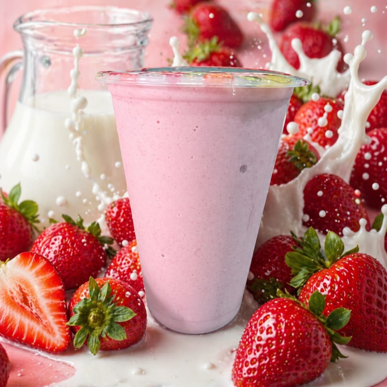 Batido de Fresa en Leche 21 oz