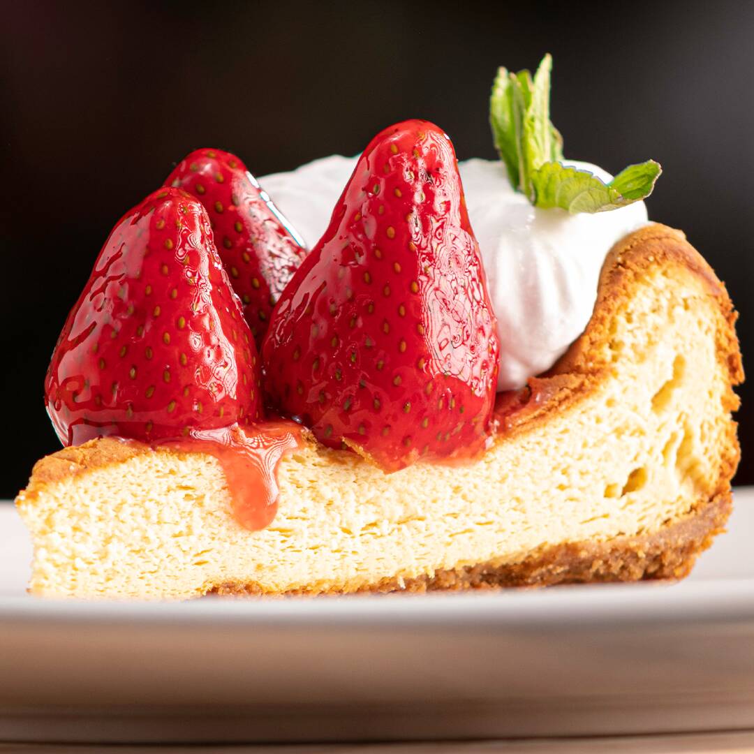 Rebanada de Cheesecake de Fresa