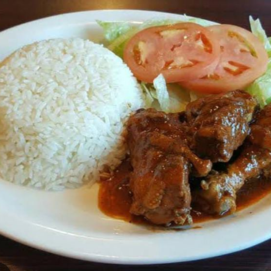 Arroz Balnco con Pollo
