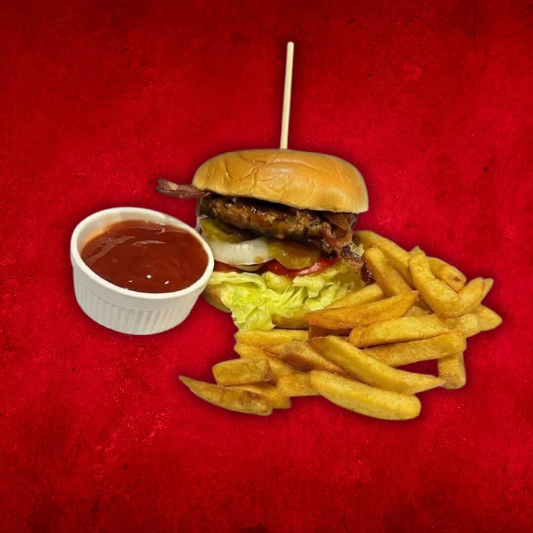 HAMBURGUESA BBQ TOCINO