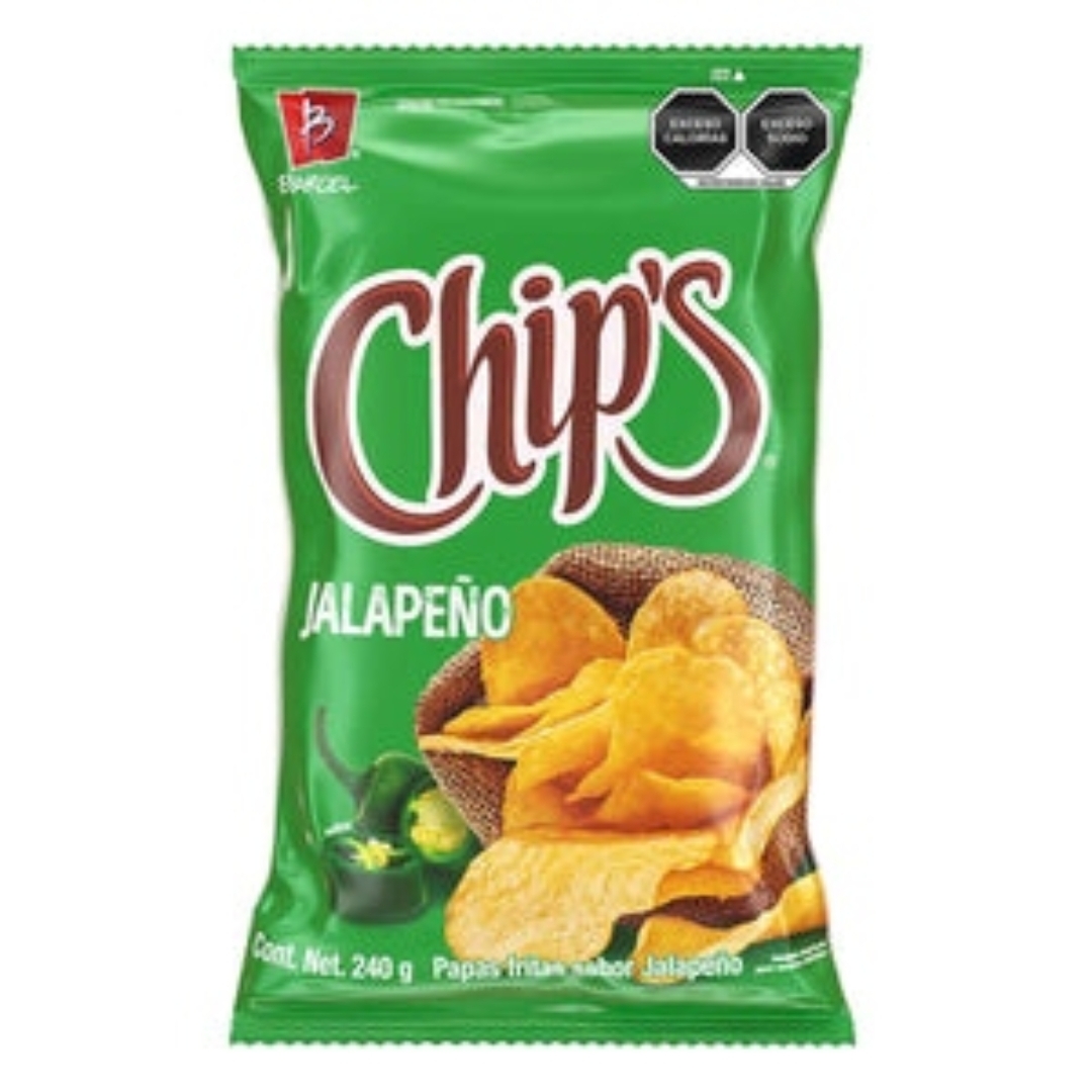 Papas Chip's Jalapeño 55g